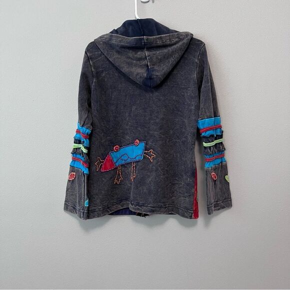 Rising International Long Sleeve Zip Up Hoodie Size L 10/12 - Picture 5 of 8